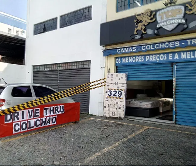 Loja TOP Colchões na Rua Coronel José Monteiro, Centro de São José dos Campos